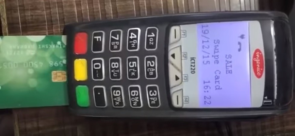 HOW TO INSERT DEBIT CARD IN POS MACHINE