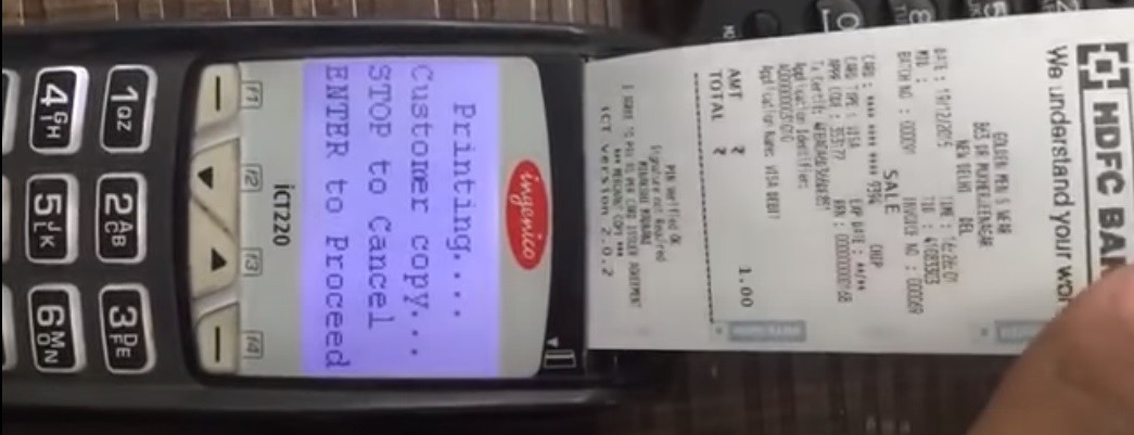 HOW TO PRINT OUT A PAY SLIP IN A POS MACHINE